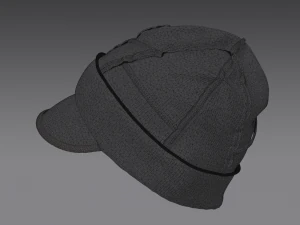 Clothing high-poly Set 3Knit Hat 3D Model