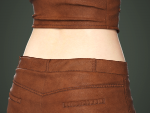 Clothing high-poly Leather Costume Modelo 3D
