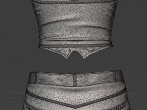 Clothing high-poly Leather Costume Modelo 3D