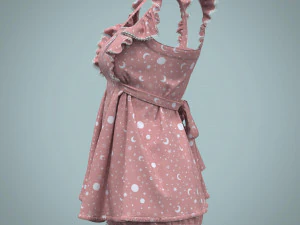 Clothing high-poly Pajamas 3D Model