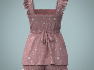 Clothing high-poly Pajamas Modello 3D
