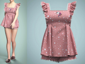 Clothing high-poly Pajamas 3D 模型