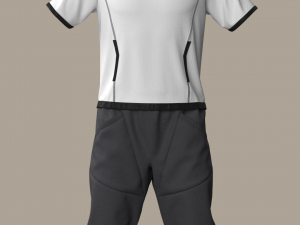 Clothing high-poly Set Sport Casual Modelo 3D
