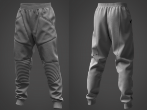 Clothing high-poly Set Sport Casual Modelo 3D