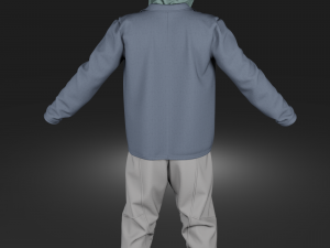 Clothing high-poly Set Sport Casual Modelo 3D