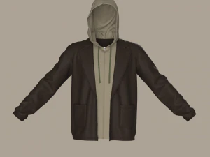 Clothing high-poly Set Sport Casual 3D Model