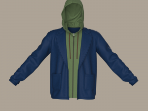 Clothing high-poly Set Sport Casual Modelo 3D