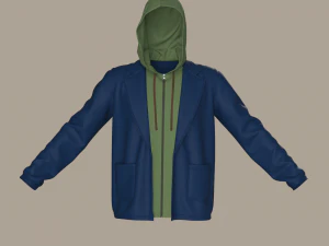 Clothing high-poly Set Sport Casual 3D Model