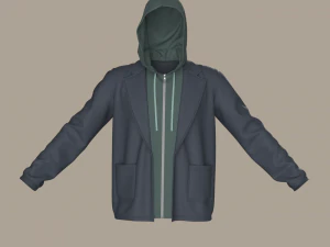 Clothing high-poly Set Sport Casual 3D Model