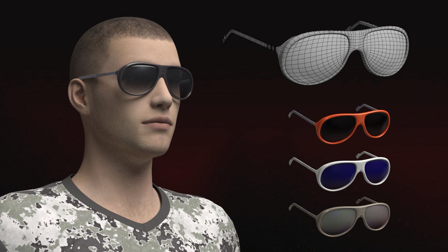 chanel sunglasses eye wear 3D Model in Clothing 3DExport
