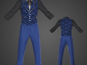 clothing high-poly Man Classic Costume 3D 模型