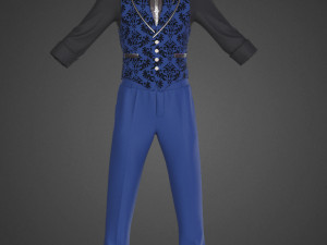 clothing high-poly Man Classic Costume 3D 模型