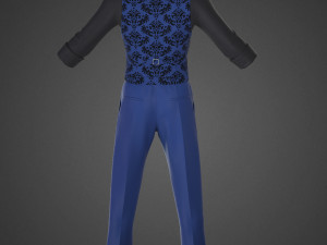 clothing high-poly Man Classic Costume 3D 模型