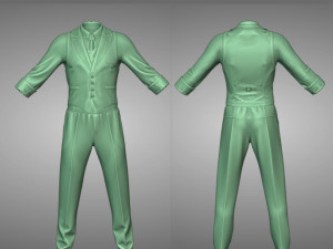 clothing high-poly Man Classic Costume 3D 模型