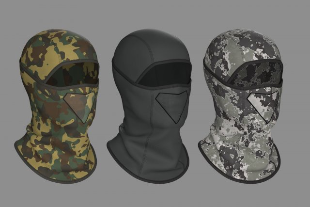 Clothing high-poly Balaclava Modèle 3D .c4d .max .obj .3ds .fbx .stl .blend 