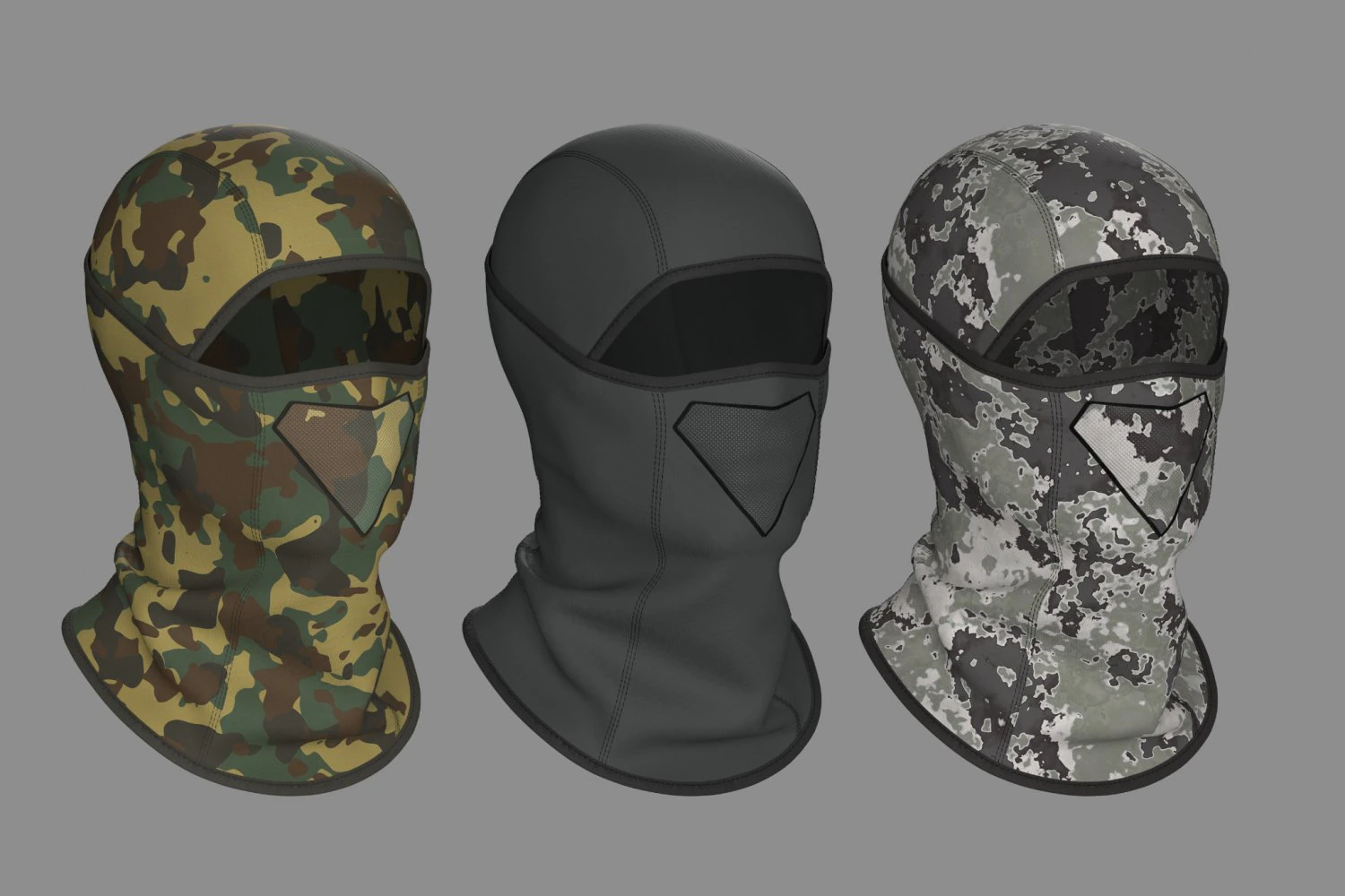 Clothing high-poly Balaclava 3D Model .c4d .max .obj .3ds .fbx .stl .blend