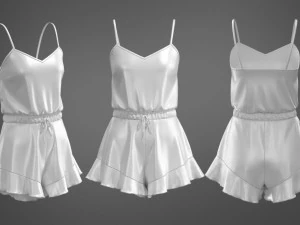 Set Clothing high-poly Nightwear 3D Model