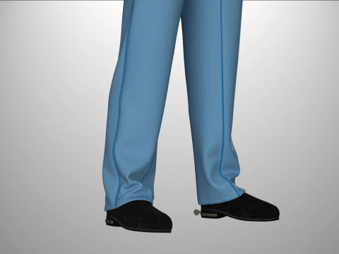 Одежда высокополигональная униформа Федеральной кавалерии 3D Модель