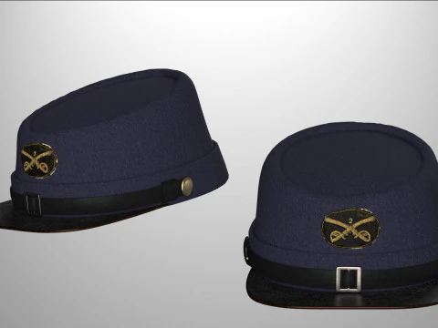 Одежда высокополигональная униформа Федеральной кавалерии 3D Модель