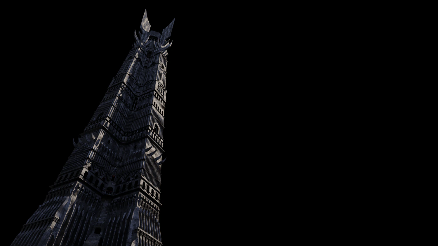 Orthanc Isengard 3D Model .c4d .max .obj .3ds .fbx .stl .blend 