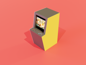 LOW-POLY Arcade Free Asset 3D Модель