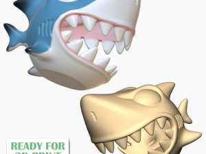 Shark Gadget Box 3D Sculpting Printable Model 3D Print Model