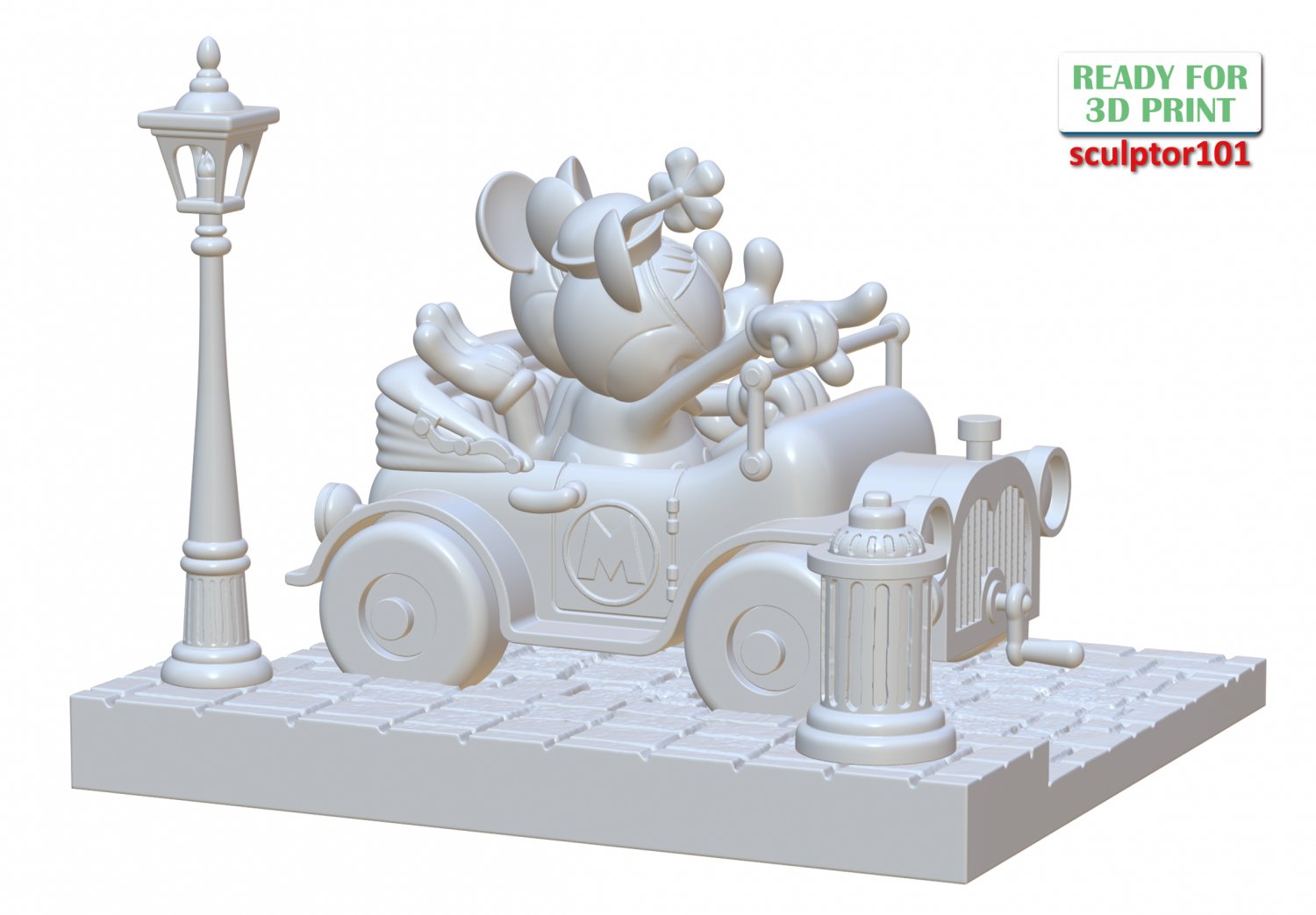 Mickey Coasters 3D model 3D printable