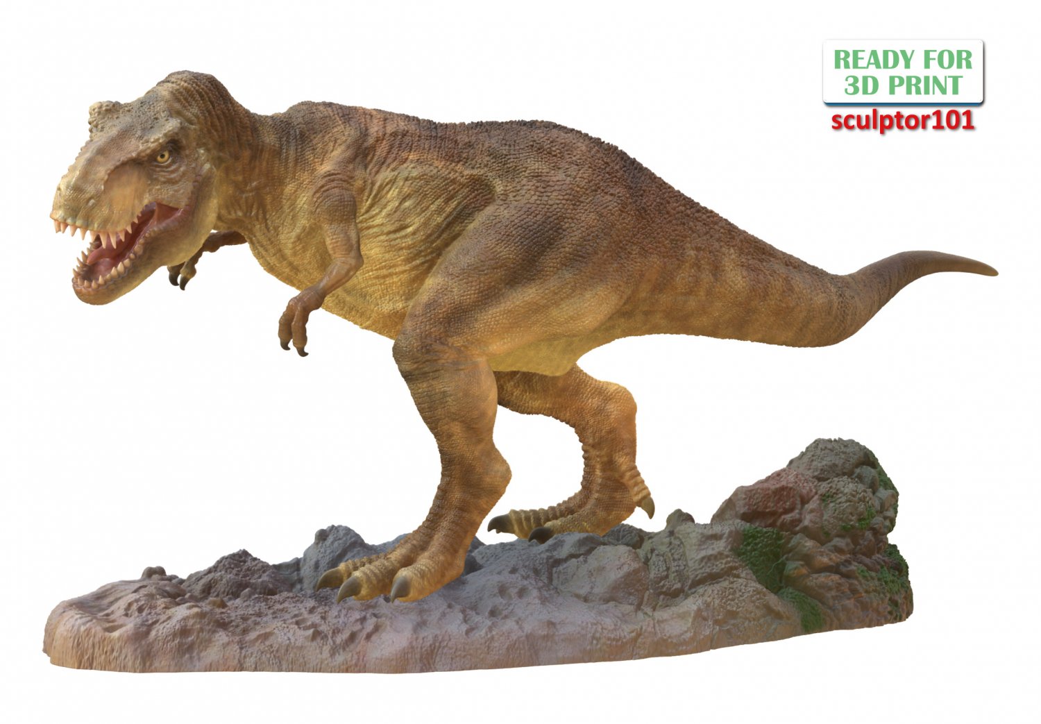 Molde Dinossauro 3D - Pronto para Imprimir