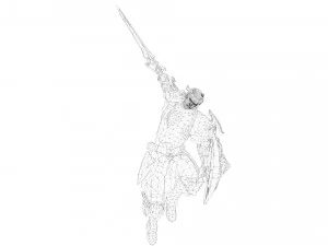 Ancient Chinese General model 3D Model