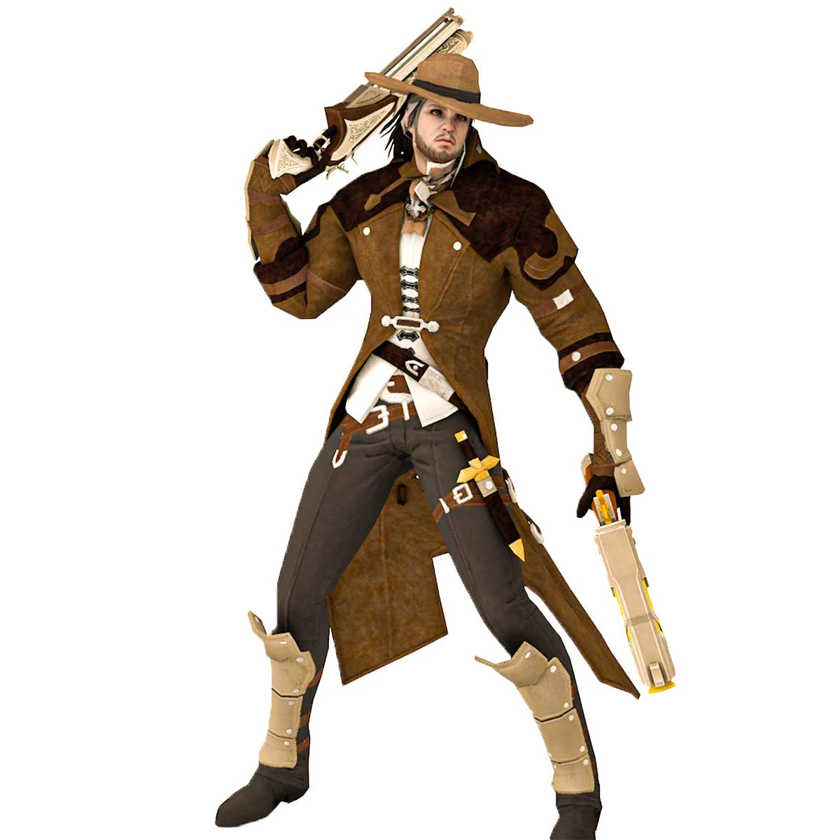 Cowboy 3D Model .c4d .max .obj .3ds .fbx .stl .blend 