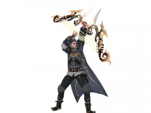 3D Archer Rigged Hair 3D Model