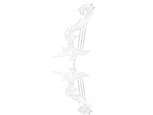 3D Archer Rigged Hair 3D Model