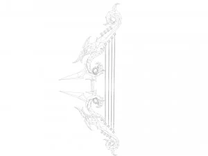 3D Archer Rigged Hair 3D Model