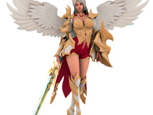 Evora Angel Female Character 3D मॉडल