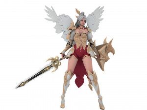 Personnage féminin Evora Angel Modèle 3D
