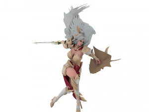 Evora Angel Female Character 3D Model
