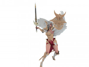 Personnage féminin Evora Angel Modèle 3D