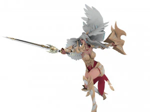 Evora Angel Female Character 3D Model
