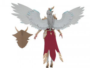 Personnage féminin Evora Angel Modèle 3D
