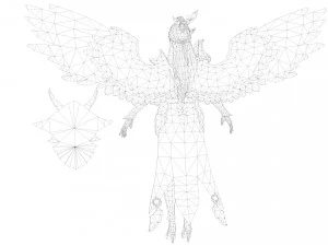 Evora Angel Female Character 3D Model