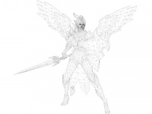 Personnage féminin Evora Angel Modèle 3D