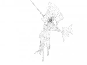 Evora Angel Female Character 3D Model