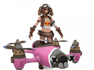 3D Primrose Egypt - Game Ready model 3D Model
