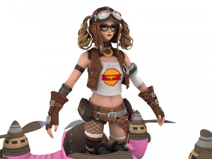 3D Primrose Egypt - Game Ready model 3D Model