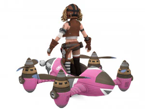 3D Primrose Egypt - Game Ready model 3D Model