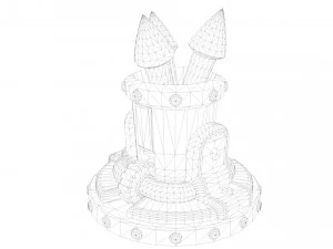 3D Primrose Egypt - Game Ready model 3D Model