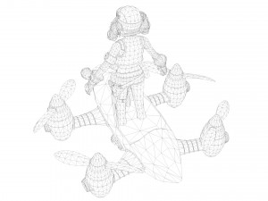 3D Primrose Egypt - Game Ready model Model 3D