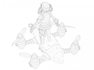 3D Primrose Egypt - Game Ready model 3D Model