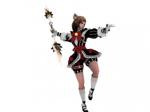 Supery girl 3 rigged 3D Model