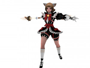 Supery girl 3 rigged 3D Model